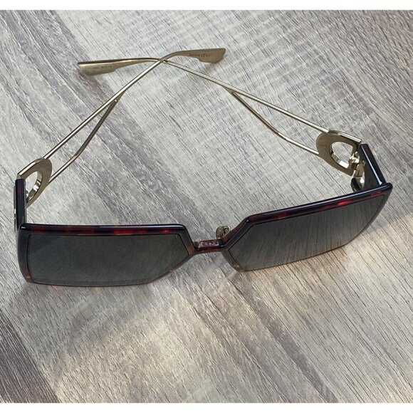 Dior 30 Montaigne Tortoise Dark Havana Oversized Square Gradient Sunglasses - Picture 5 of 16